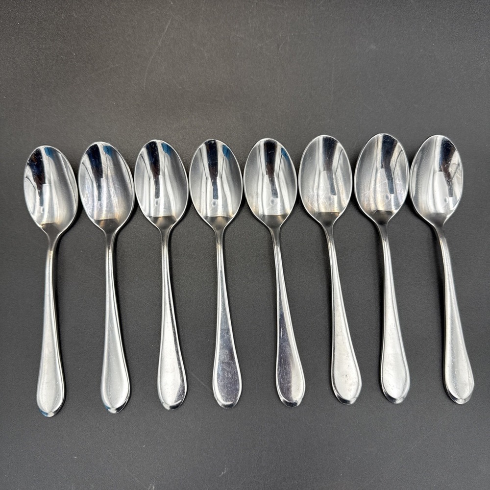 Oneida ICARUS Set of 8 Teaspoons Stainless Flatware (5 7/8")